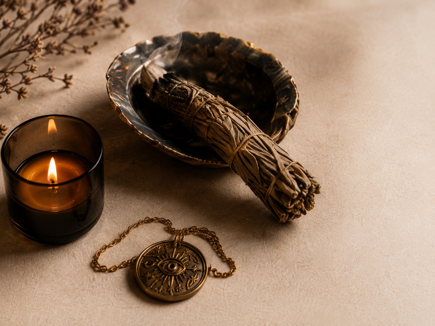 Warm editorial tarot details from The Midnight Draw